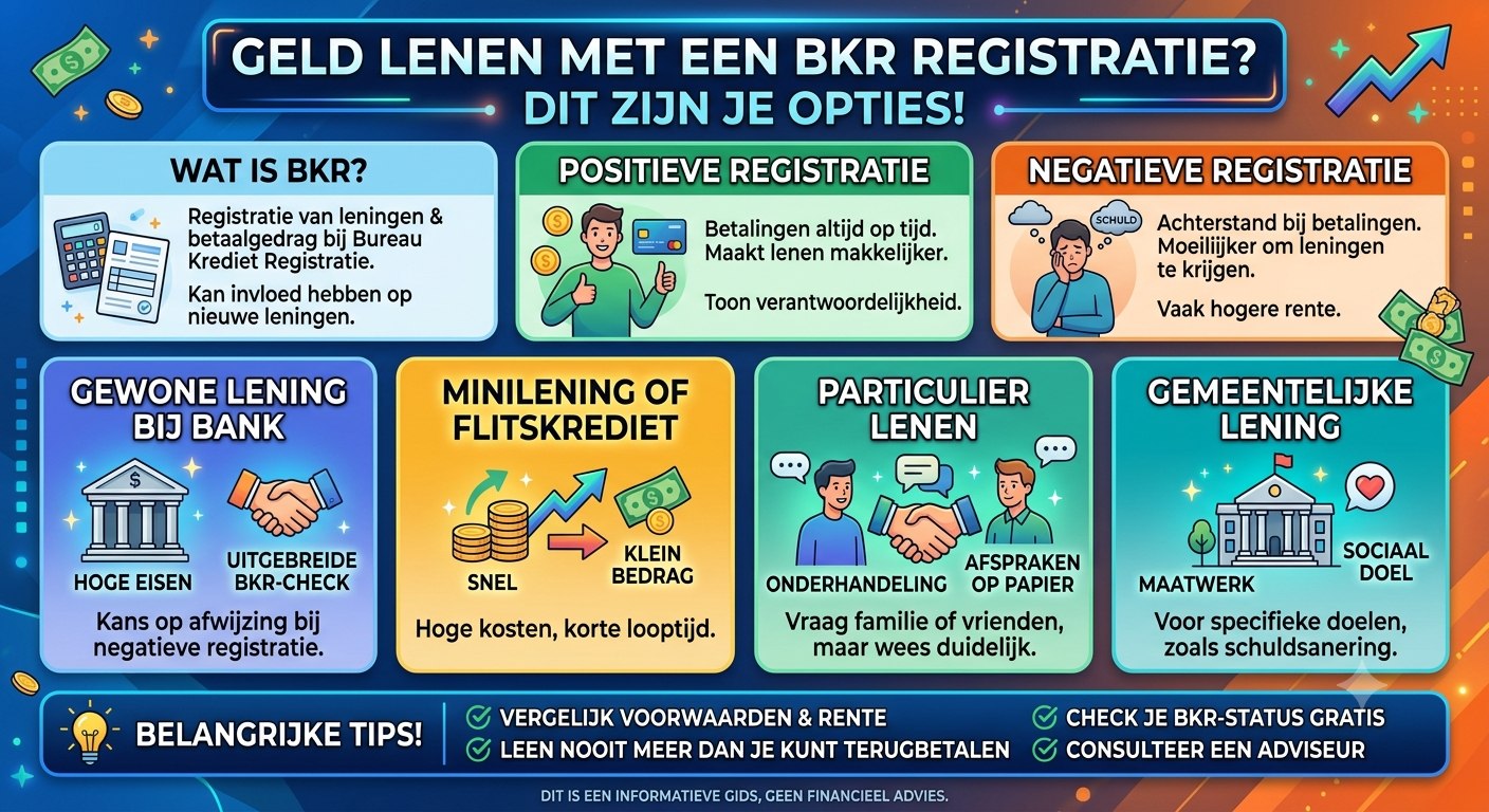 Geld Lenen Met Een BKR Registratie, dit zijn je opties!
