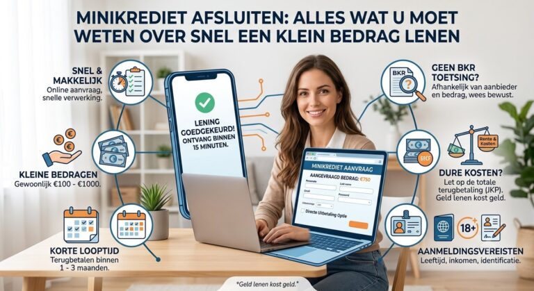 Minikrediet afsluiten, Alles wat u moet weten over snel een klein bedrag lenen